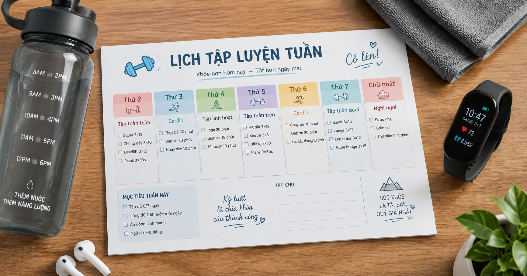 Lịch tập gym cho người mới hiệu quả và an toàn - image 2